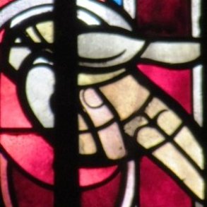 Kirche-Stephanus-Fenster-Ausschnitt-Hand-Gottes (c) Birgit Hellmanns