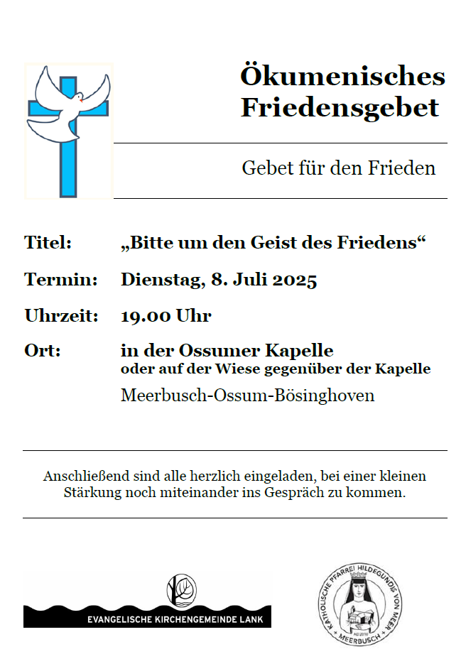 Friedensgebet Juli 2025 (c) U. Kocken