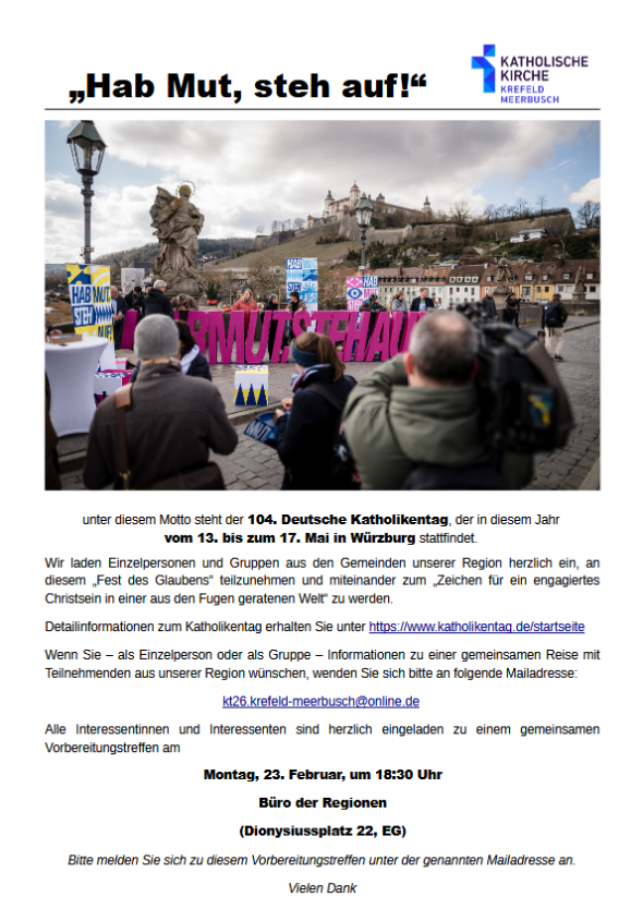 Katholikentag (c) Katholische Kirche Krefeld Meerbusch