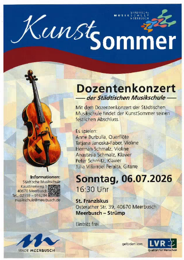Kunstsommer 06.09.2026 (c) Stadt Meerbusch