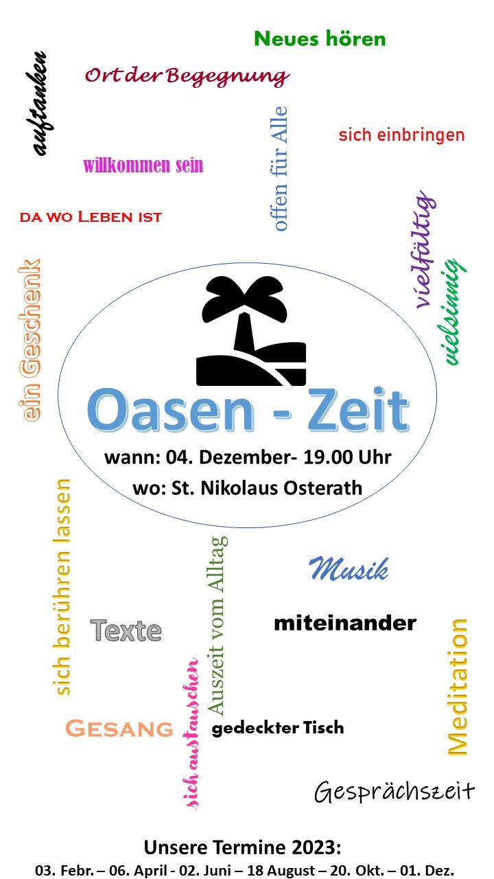 Plakat Oasenzeit (c) Ulrich Faupel